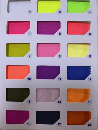 GZ-YXYF 3085# Anderma Rack Width: 170CM Weight: 150GSM Composition: 90% polyester 10% spandex Moisture wicking 45 degree